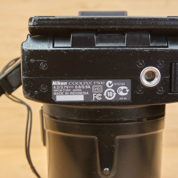 Nikon COOLPIX P500 12.1MP Digital Camera, with 36x Optical Zoom, Black - Picture 8 of 8